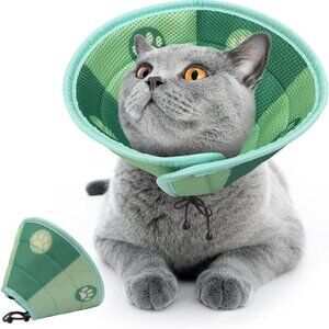 Adjustable Cat Cone Collar Soft for Cats or Puppies / Recovery Collar / MEDIUM